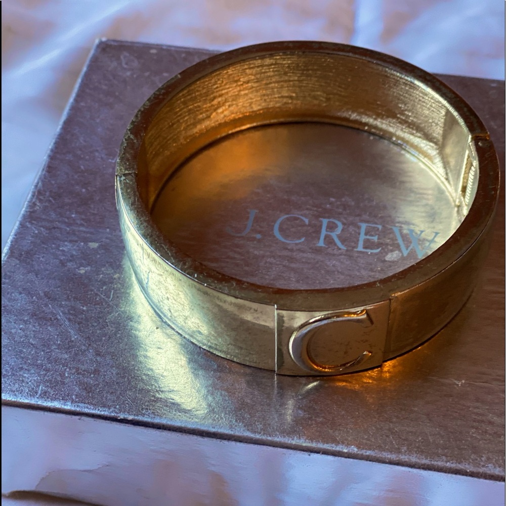 J.Crew Letter “C” clasped bangle